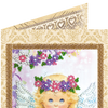 DIY Bead embroidery postcard kit "Lovely angel"