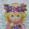 DIY Bead embroidery postcard kit "Lovely angel"