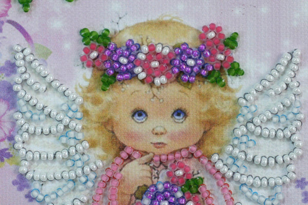 DIY Bead embroidery postcard kit 