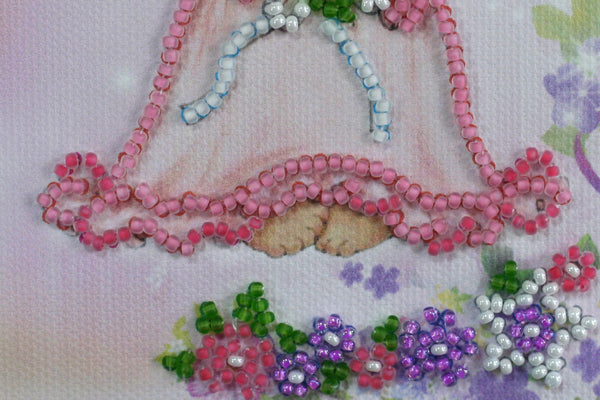 DIY Bead embroidery postcard kit 