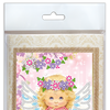 DIY Bead embroidery postcard kit "Lovely angel"