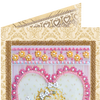 DIY Bead embroidery postcard kit "Angel and Rose"