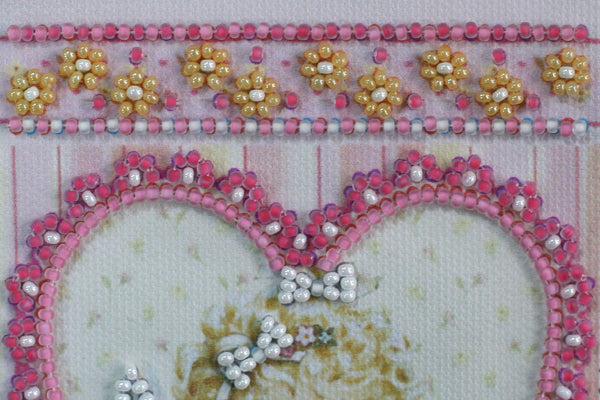 DIY Bead embroidery postcard kit 