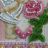 DIY Bead embroidery postcard kit "Angel and Rose"