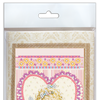 DIY Bead embroidery postcard kit "Angel and Rose"