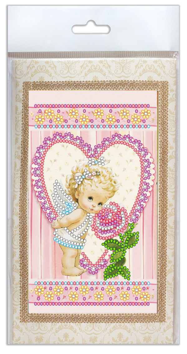 DIY Bead embroidery postcard kit 