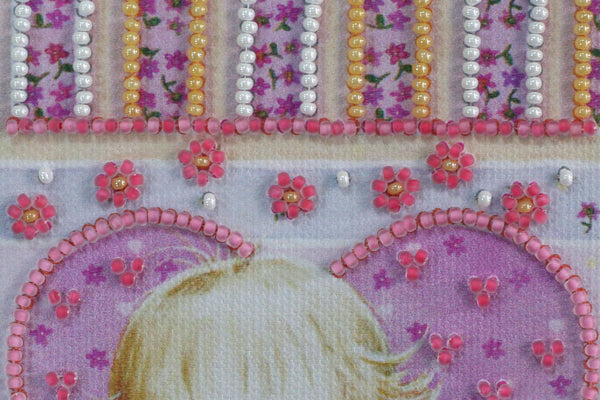 DIY Bead embroidery postcard kit 