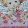 DIY Bead embroidery postcard kit "Little Cupid"