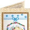 DIY Bead embroidery postcard kit "Angel"