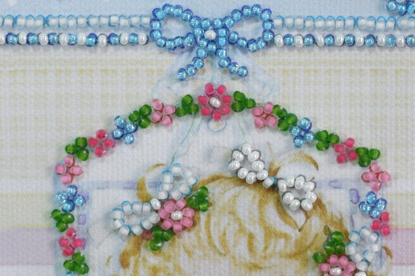 DIY Bead embroidery postcard kit 