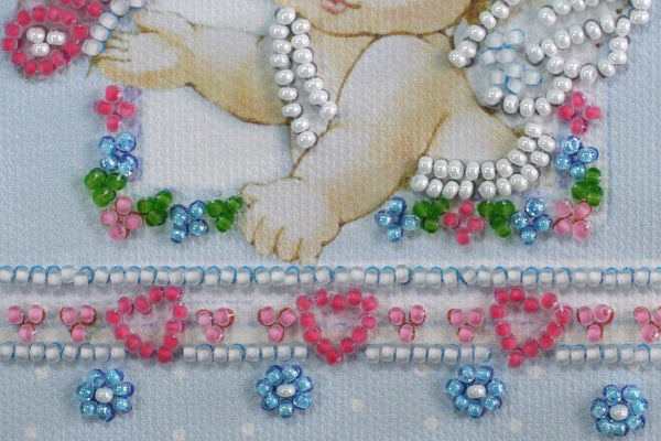 DIY Bead embroidery postcard kit 