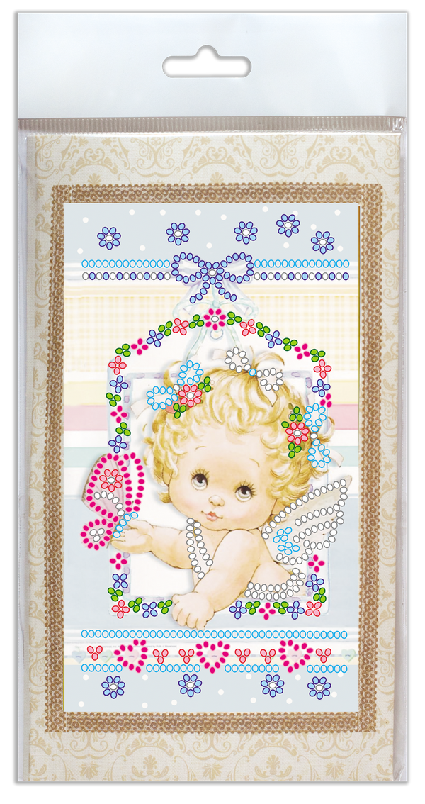 DIY Bead embroidery postcard kit 