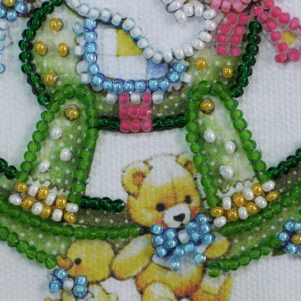DIY Bead embroidery postcard kit "Sonny"
