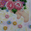 DIY Bead embroidery postcard kit "Present angel"