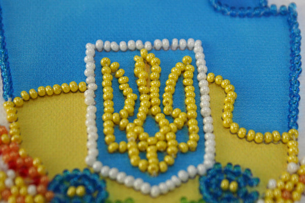 DIY Bead embroidery postcard kit 