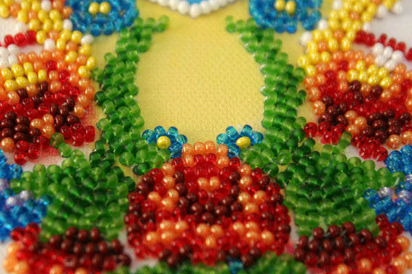 DIY Bead embroidery postcard kit 