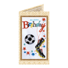 DIY Bead embroidery postcard kit "To my footballer"