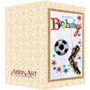 DIY Bead embroidery postcard kit "To my footballer"