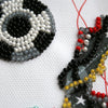 DIY Bead embroidery postcard kit "To my footballer"