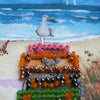 DIY Bead embroidery postcard kit "Vacation at the seaside"