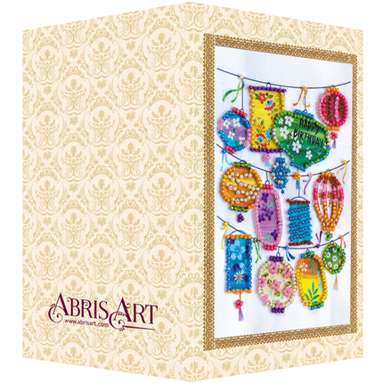 DIY Bead embroidery postcard kit "Flashlights of dreams"
