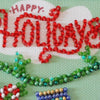 DIY Bead embroidery postcard kit "Happy New Year"