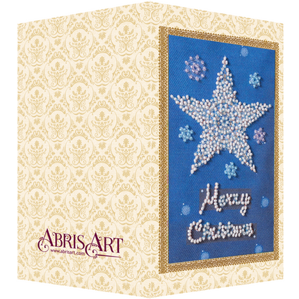 DIY Bead embroidery postcard kit "Star"