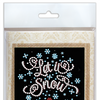 DIY Bead embroidery postcard kit "Snow holiday"
