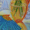 DIY Bead embroidery postcard kit "Still Life with a Fan"