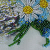 DIY Bead embroidery postcard kit "Chamomile field"