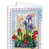 DIY Bead embroidery postcard kit "Early spring"