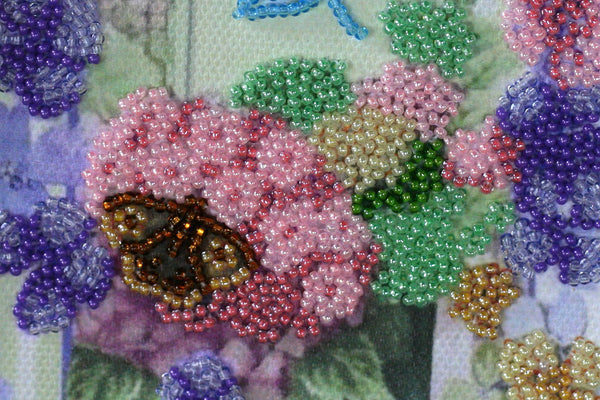 DIY Bead embroidery postcard kit 