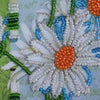 DIY Bead embroidery postcard kit "Chamomile"