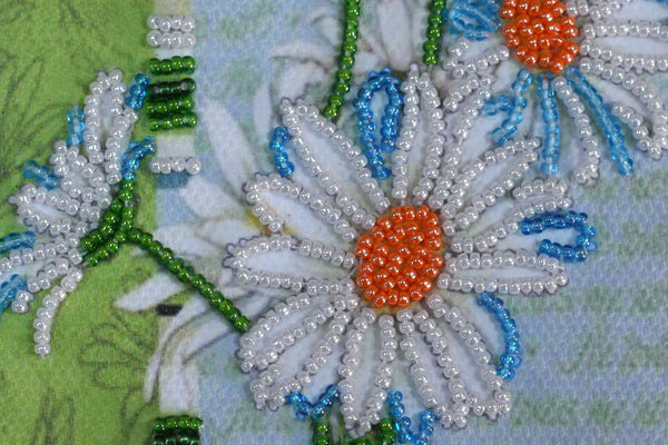 DIY Bead embroidery postcard kit 