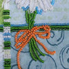 DIY Bead embroidery postcard kit "Chamomile"