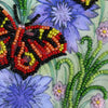 DIY Bead embroidery postcard kit "Three moths"