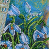 DIY Bead embroidery postcard kit "Snowdrops"