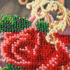 DIY Bead embroidery postcard kit "Velvet roses"