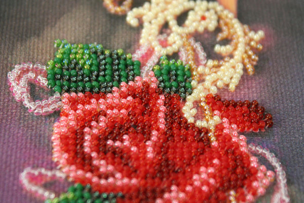 DIY Bead embroidery postcard kit 