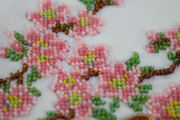 DIY Bead embroidery postcard kit 