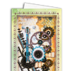 DIY Bead embroidery postcard kit "Guitar"