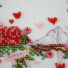 DIY Bead embroidery postcard kit "Wedding tinsel"