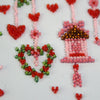 DIY Bead embroidery postcard kit "Wedding tinsel"