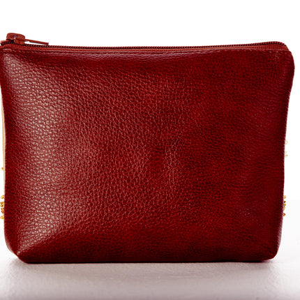 DIY Bead Embroidery kit Leatherette cosmetic bag "Nefertiti"