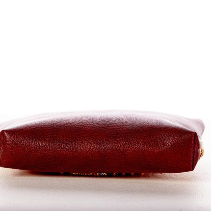 DIY Bead Embroidery kit Leatherette cosmetic bag "Nefertiti"
