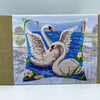 Needlepoint Pillow Kit "Swans"
