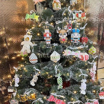 3D Christmas tree toy "Christmas Stocking", DIY Embroidery kit, Christmas decor, Christmas gifts