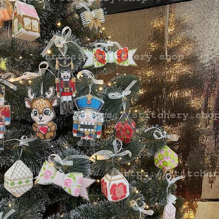 3D Christmas tree toy "Christmas Stocking", DIY Embroidery kit, Christmas decor, Christmas gifts