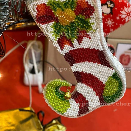 3D Christmas tree toy "Christmas Stocking", DIY Embroidery kit, Christmas decor, Christmas gifts