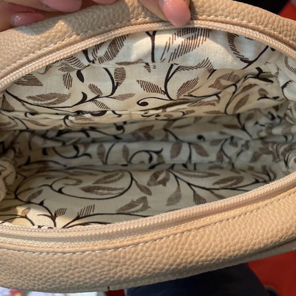 DIY Bead Embroidery kit Leatherette cosmetic bag "Pair of owls"